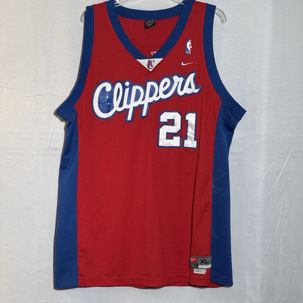 Nike Vintage Los Angeles Clippers Jersey Men's XL Darius Miles #21 Y2K Red NBA